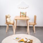 Tafelset met 2 stoeltjes haas van natuurhout | Design Bunny - galeriefoto 5 | Cozy Collections