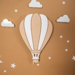 LED-wandlamp luchtballon Cappadocië van handgeschilderd hout in pastelkleuren - galeriefoto 3 | Cozy Collections