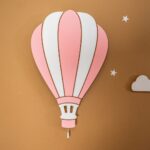 LED-wandlamp luchtballon Cappadocië van handgeschilderd hout in pastelkleuren - galeriefoto 4 | Cozy Collections