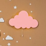 Gepersonaliseerde wolk LED-wandnachtlamp met naam | Houten LED nachtlamp