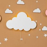 Gepersonaliseerde wolk LED-wandnachtlamp met naam | Houten LED nachtlamp