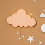 Gepersonaliseerde wolk LED-wandnachtlamp met naam | Houten LED nachtlamp