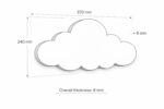 Gepersonaliseerd wolk nachtlampje met naam | LED hout pastelkleuren | Cozy Collections