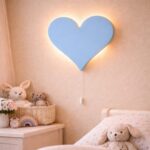 Personaliseerbare hart LED-wandnachtlamp met naam | Houten LED nachtlamp
