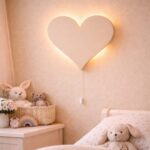 Personaliseerbare hart LED-wandnachtlamp met naam | Houten LED nachtlamp
