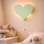 Personaliseerbare hart LED-wandnachtlamp met naam | Houten LED nachtlamp