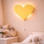 Personaliseerbare hart LED-wandnachtlamp met naam | Houten LED nachtlamp