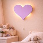 Personaliseerbare hart LED-wandnachtlamp met naam | Houten LED nachtlamp