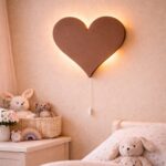Personaliseerbare hart LED-wandnachtlamp met naam | Houten LED nachtlamp