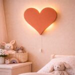Personaliseerbare hart LED-wandnachtlamp met naam | Houten LED nachtlamp
