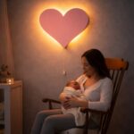Personaliseerbare hart LED-wandnachtlamp met naam | Houten LED nachtlamp