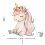 Kawaii eenhoorn LED-wandnachtlamp | Houten LED nachtlamp