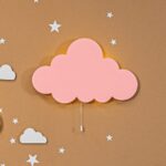 Gepersonaliseerde wolk LED-wandnachtlamp met naam | Houten LED nachtlamp