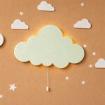 Gepersonaliseerde wolk LED-wandnachtlamp met naam | Houten LED nachtlamp